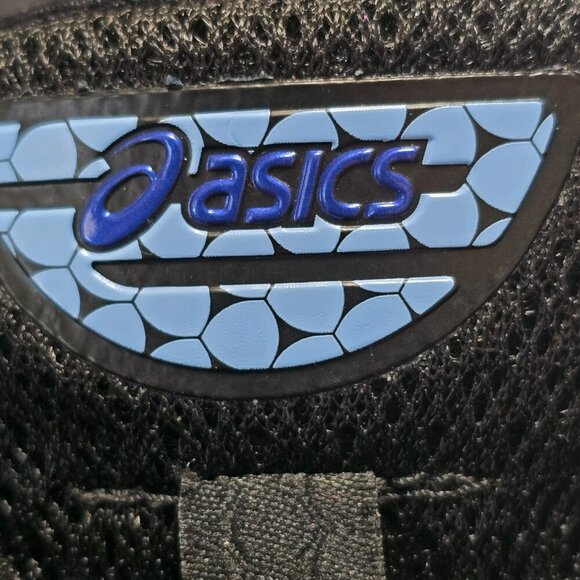 WOMENS ASICS GEL-KAYANO 25 RUNNING SHOES FLYTE FOAM BLACK BLUE SIZE 7.5 EUC - Picture 8 of 11